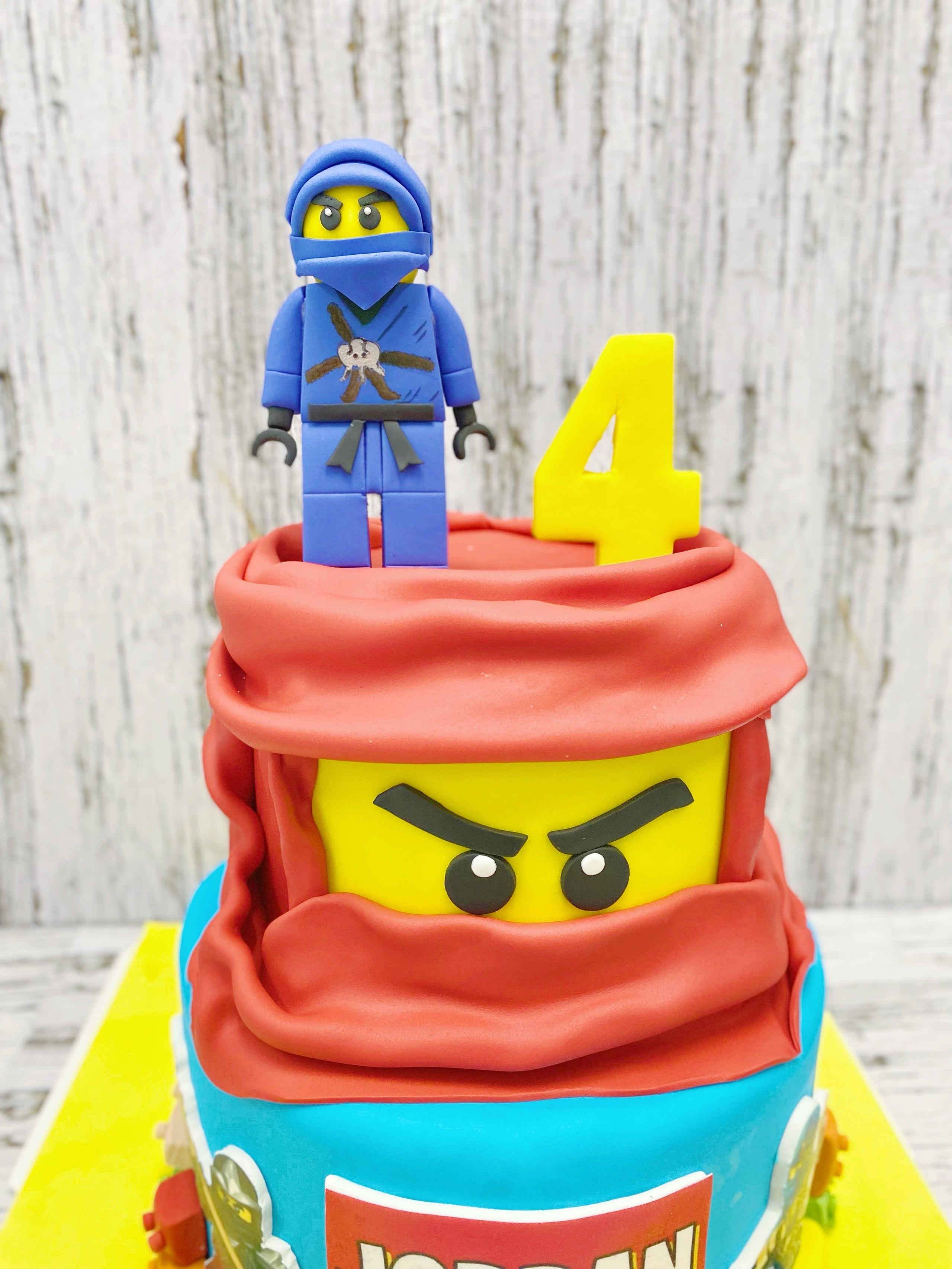 Ninjago theme sale cake